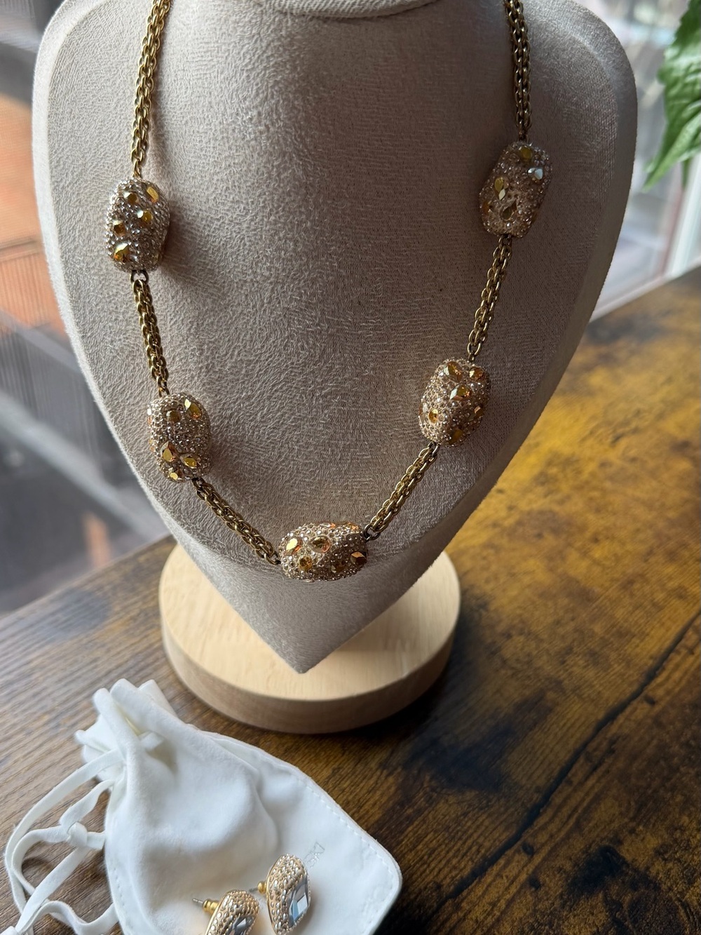 Set of Atelier Swarovski Necklace and Earrings
